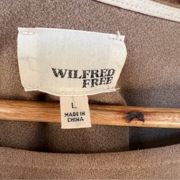 Aritzia * Wilfred Free Nori Faux Suede Shift Dress EUC L - Picture 3 of 15